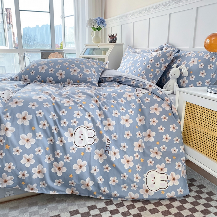 91家纺网 家纺一手货源 找家纺 帛织澜  2025新款全棉喷气12868系列纯棉四件套 洛可可