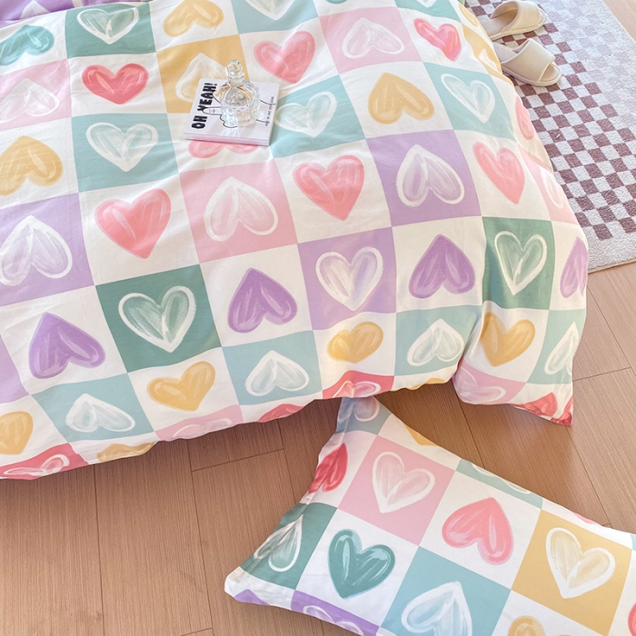 91家纺网 家纺一手货源 找家纺 帛织澜  2025新款全棉喷气12868系列纯棉四件套 星星点灯