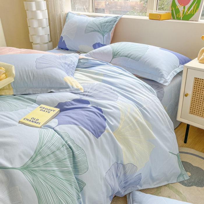 91家纺网 家纺一手货源 找家纺 (总) 菲梵  2025年新款喷气小清新全棉印花单品被套