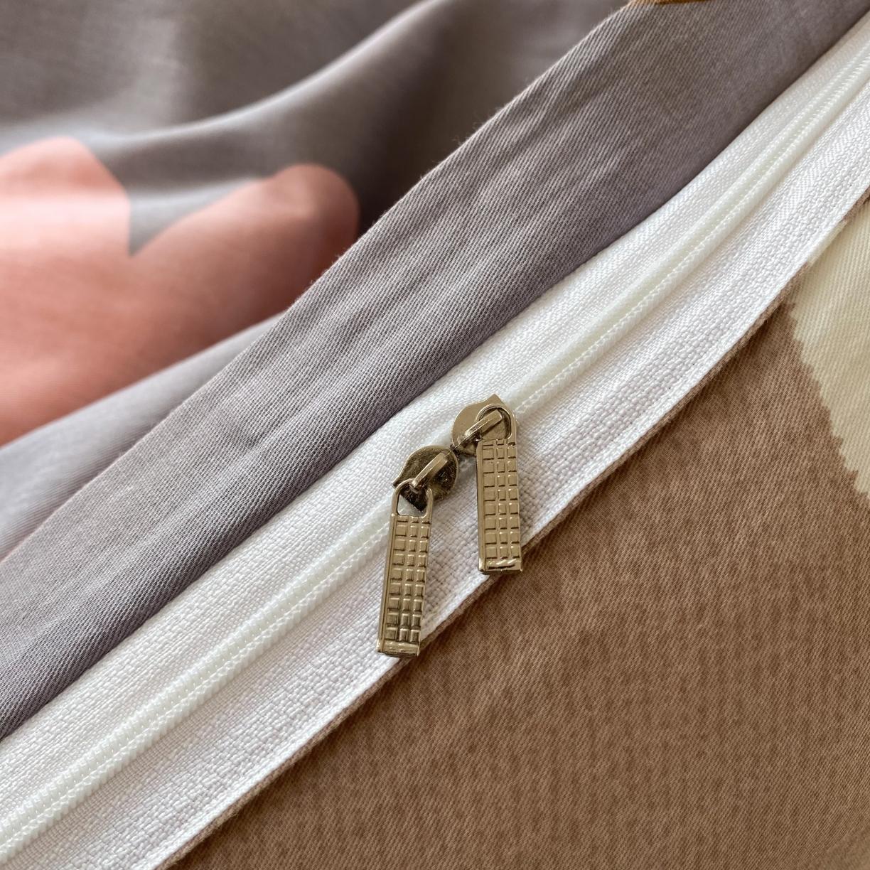 91家纺网 家纺一手货源 找家纺 帛织澜 2025新款全棉喷气12868系列纯棉单被套 多米熊-咖