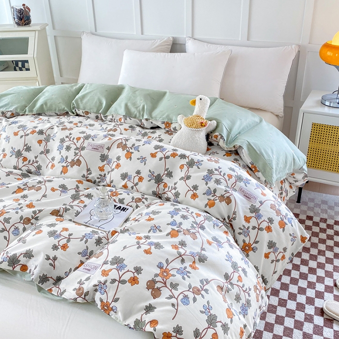 91家纺网 家纺一手货源 找家纺 帛织澜 2025新款全棉喷气12868系列纯棉单被套 花千骨