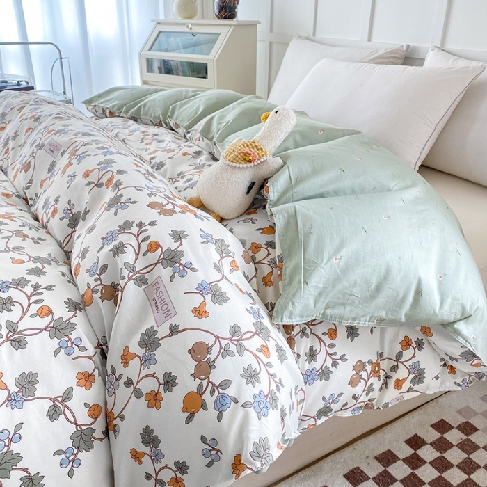 91家纺网 家纺一手货源 找家纺 帛织澜 2025新款全棉喷气12868系列纯棉单被套 花千骨