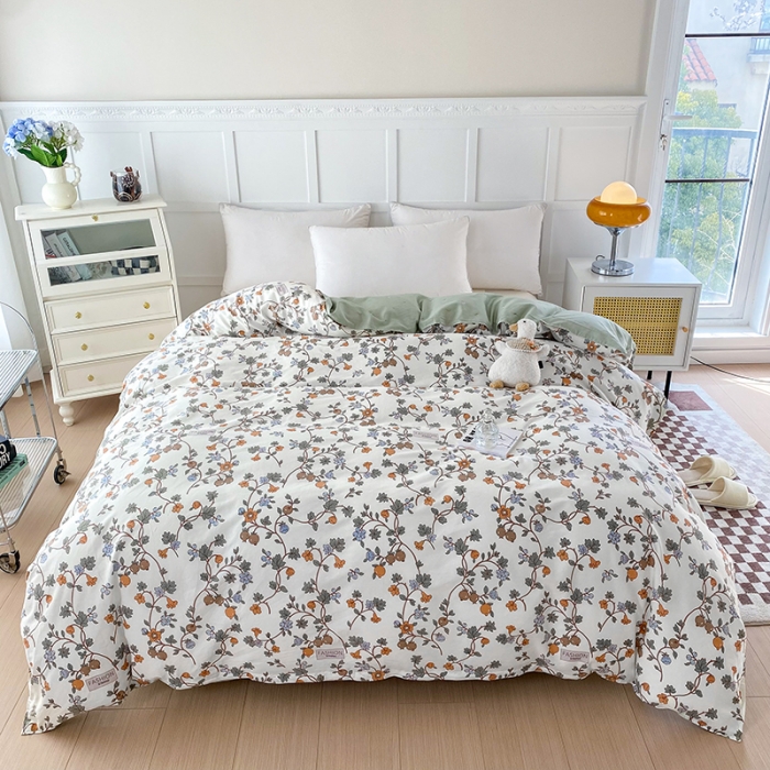 91家纺网 家纺一手货源 找家纺 帛织澜 2025新款全棉喷气12868系列纯棉单被套 花千骨