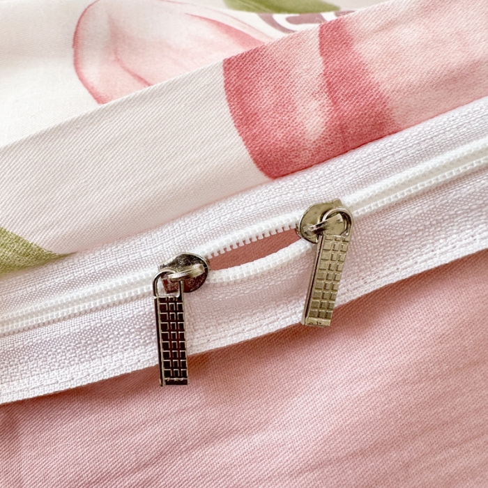 91家纺网 家纺一手货源 找家纺 帛织澜 2025新款全棉喷气12868系列纯棉单被套 花仙兔