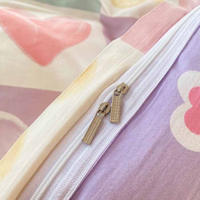 91家纺网 家纺一手货源 找家纺 帛织澜 2025新款全棉喷气12868系列纯棉单被套 星星点灯