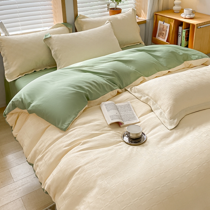 91家纺网 家纺一手货源 找家纺 （总）骏腾家纺 2023新款华夫格冰丝四件套