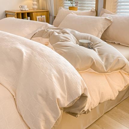 91家纺网 家纺一手货源 找家纺 （总）骏腾家纺 2023新款华夫格冰丝四件套