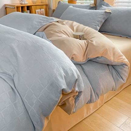 91家纺网 家纺一手货源 找家纺 （总）骏腾家纺 2023新款华夫格冰丝四件套