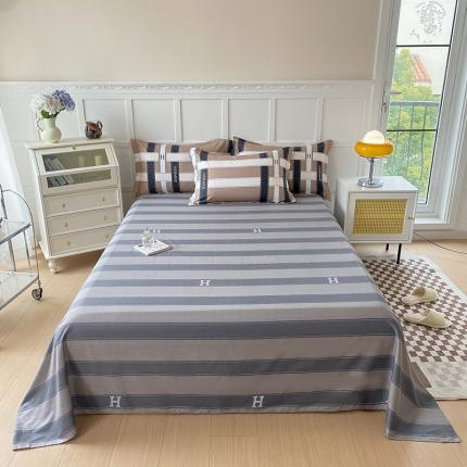 91家纺网 家纺一手货源 找家纺 帛织澜 2025新款全棉喷气12868系列纯棉床单 格调印象