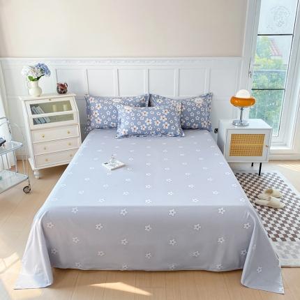 91家纺网 家纺一手货源 找家纺 帛织澜 2025新款全棉喷气12868系列纯棉床单 洛可可