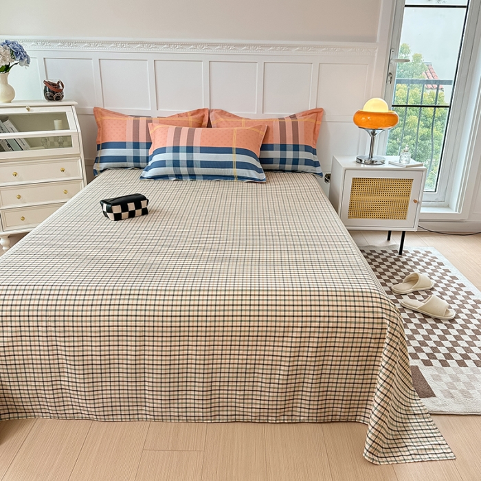 91家纺网 家纺一手货源 找家纺 帛织澜 2025新款全棉喷气12868系列纯棉床单 北岛诗情