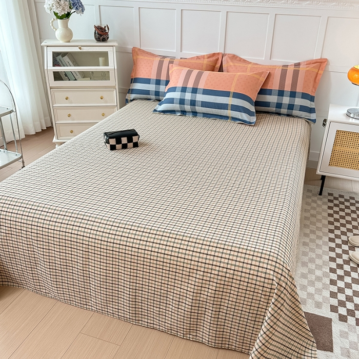 91家纺网 家纺一手货源 找家纺 帛织澜 2025新款全棉喷气12868系列纯棉床单 北岛诗情