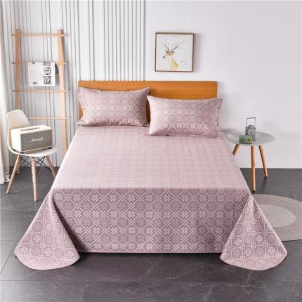 91家纺网 家纺一手货源 找家纺 （总）2025新款纯棉色织提花老粗布凉席三件套