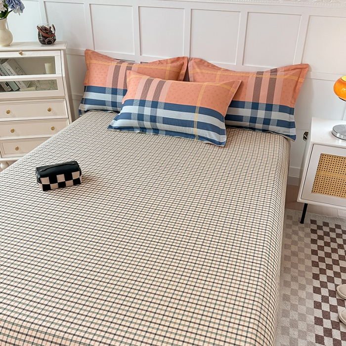 91家纺网 家纺一手货源 找家纺 帛织澜 2025新款全棉喷气12868系列纯棉床单 北岛诗情