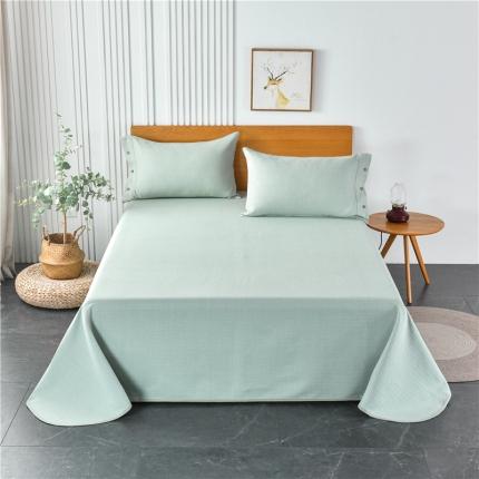 91家纺网 家纺一手货源 找家纺 （总）2025新款纯棉色织提花老粗布凉席三件套