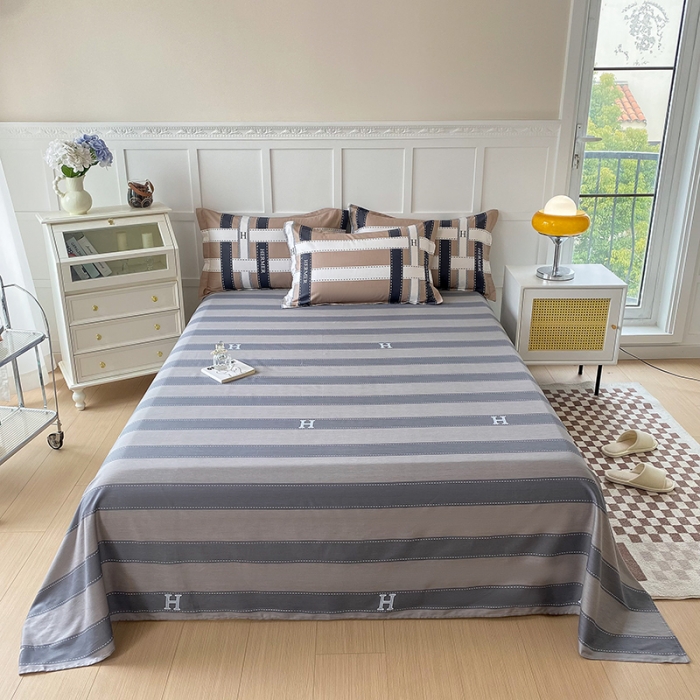 91家纺网 家纺一手货源 找家纺 帛织澜 2025新款全棉喷气12868系列纯棉床单 格调印象