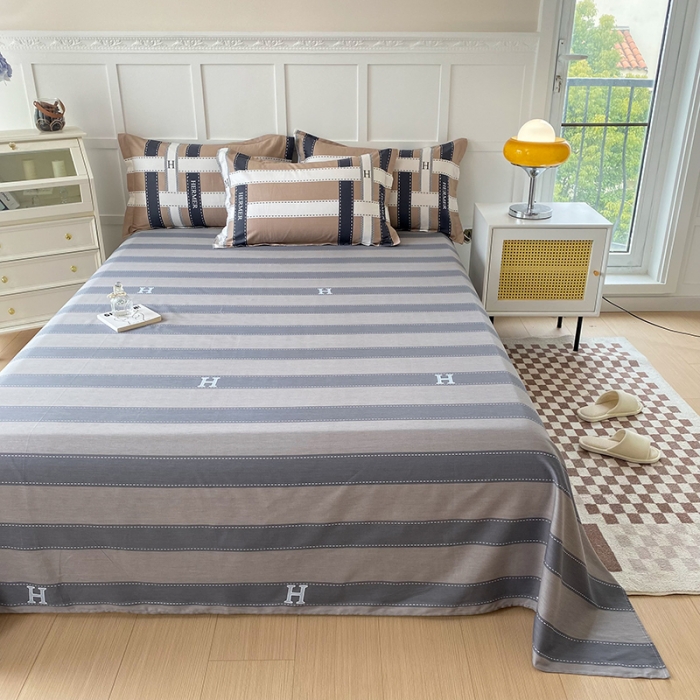 91家纺网 家纺一手货源 找家纺 帛织澜 2025新款全棉喷气12868系列纯棉床单 格调印象