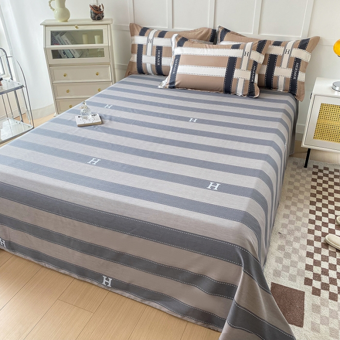 91家纺网 家纺一手货源 找家纺 帛织澜 2025新款全棉喷气12868系列纯棉床单 格调印象