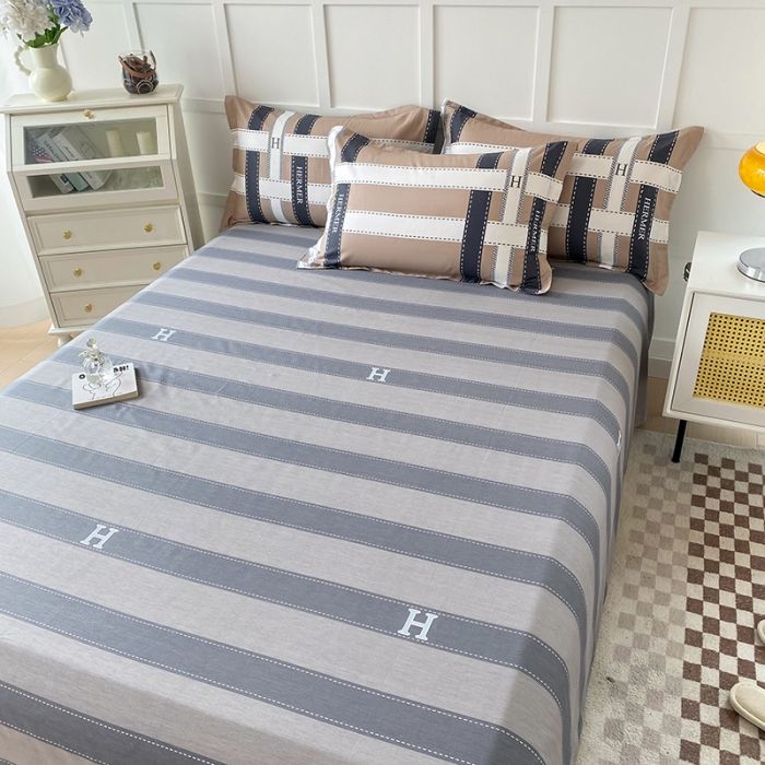 91家纺网 家纺一手货源 找家纺 帛织澜 2025新款全棉喷气12868系列纯棉床单 格调印象