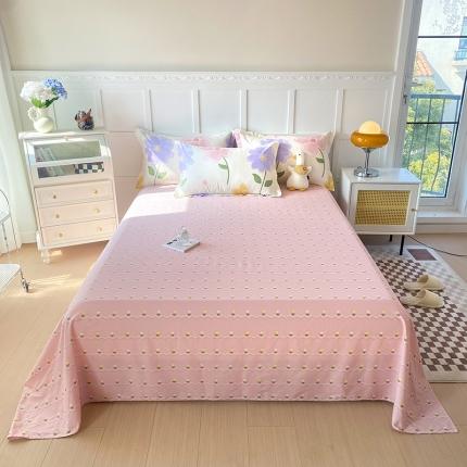 帛织澜 2025新款全棉喷气12868系列纯棉床单 惊鸿仙子