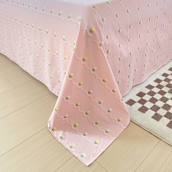 91家纺网 家纺一手货源 找家纺 帛织澜 2025新款全棉喷气12868系列纯棉床单 惊鸿仙子