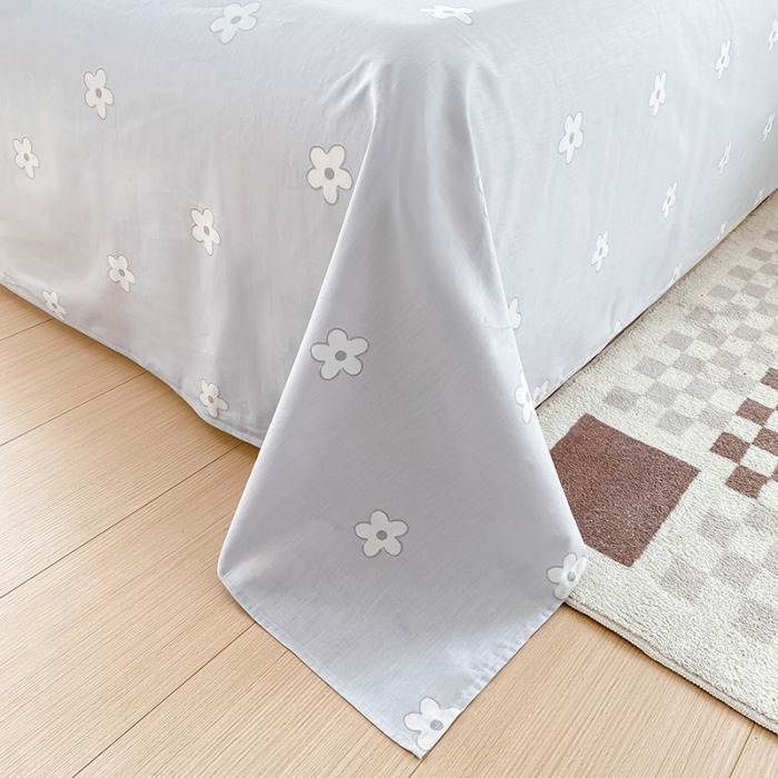 91家纺网 家纺一手货源 找家纺 帛织澜 2025新款全棉喷气12868系列纯棉床单 洛可可