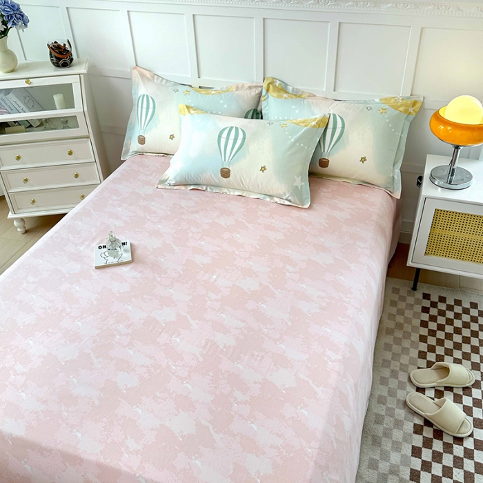 91家纺网 家纺一手货源 找家纺 帛织澜 2025新款全棉喷气12868系列纯棉床单 热气球