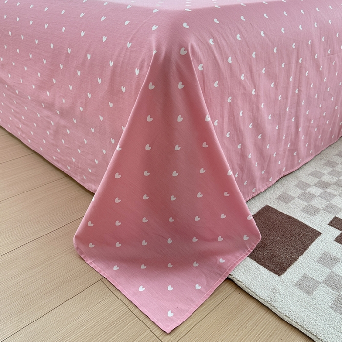 91家纺网 家纺一手货源 找家纺 帛织澜 2025新款全棉喷气12868系列纯棉床单 甜心乐园