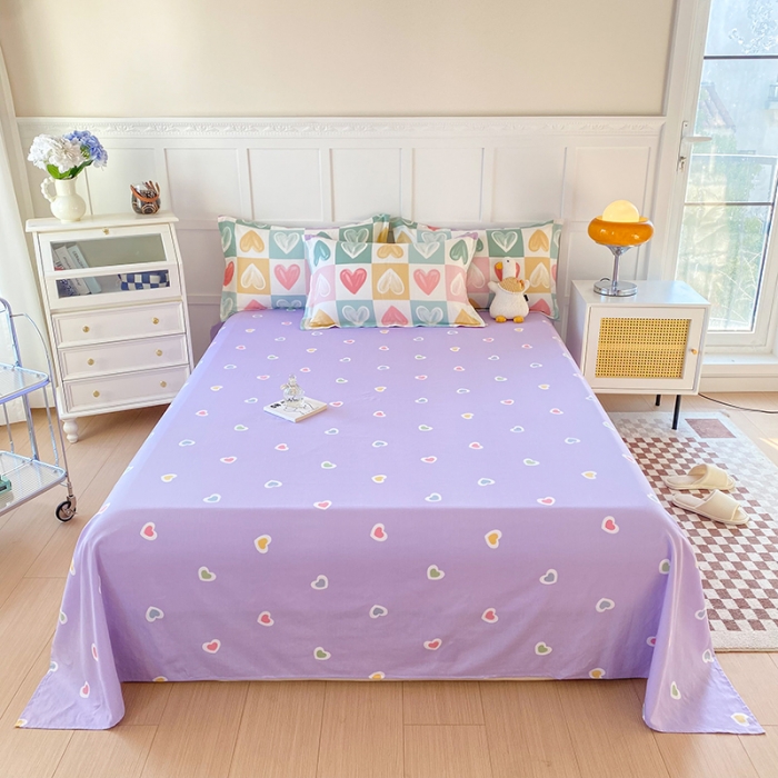 91家纺网 家纺一手货源 找家纺 帛织澜 2025新款全棉喷气12868系列纯棉床单 星星点灯