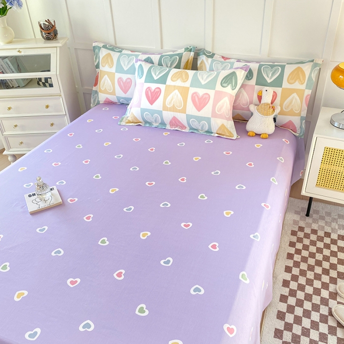 91家纺网 家纺一手货源 找家纺 帛织澜 2025新款全棉喷气12868系列纯棉床单 星星点灯