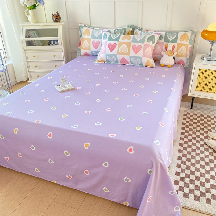 91家纺网 家纺一手货源 找家纺 帛织澜 2025新款全棉喷气12868系列纯棉床单 星星点灯