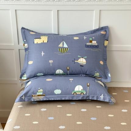 91家纺网 家纺一手货源 找家纺 帛织澜  2025新款全棉喷气12868系列纯棉枕套 玩具乐园-兰