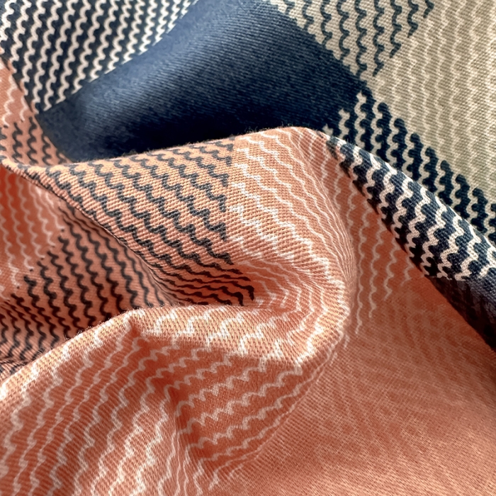 91家纺网 家纺一手货源 找家纺 帛织澜  2025新款全棉喷气12868系列纯棉枕套 北岛诗情-桔