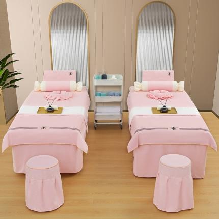 91家纺网 家纺一手货源 找家纺 （总）莉人坊 2023彩棉麻美容床罩-小蜜蜂