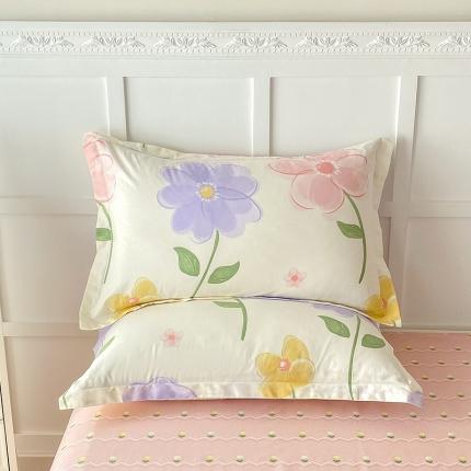 帛织澜  2025新款全棉喷气12868系列纯棉枕套 惊鸿仙子