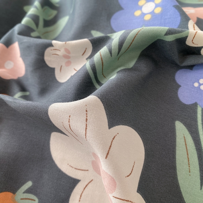 91家纺网 家纺一手货源 找家纺 帛织澜  2025新款全棉喷气12868系列纯棉枕套 浪漫花枝