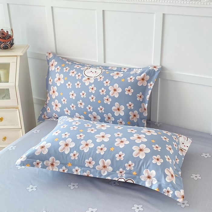 91家纺网 家纺一手货源 找家纺 帛织澜  2025新款全棉喷气12868系列纯棉枕套 洛可可