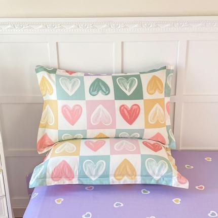 帛织澜  2025新款全棉喷气12868系列纯棉枕套 星星点灯