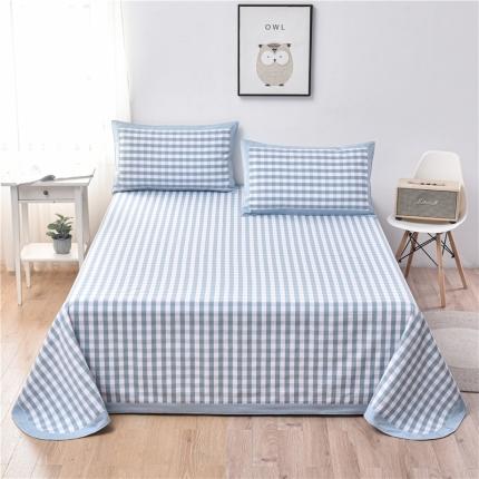 91家纺网 家纺一手货源 找家纺 （总）韩后2025新款全棉色织老粗布凉席三件套