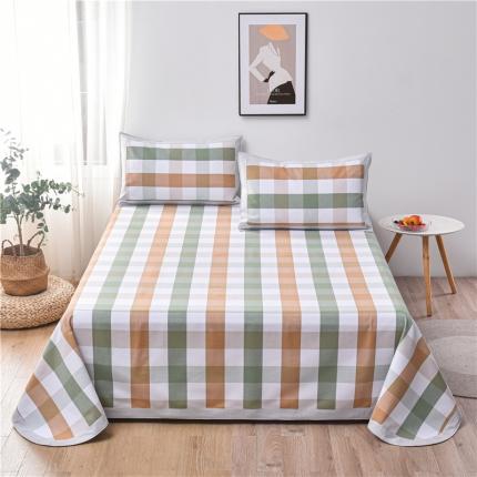 91家纺网 家纺一手货源 找家纺 （总）韩后2025新款全棉色织老粗布凉席三件套