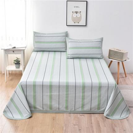 91家纺网 家纺一手货源 找家纺 （总）韩后2025新款全棉色织老粗布凉席三件套