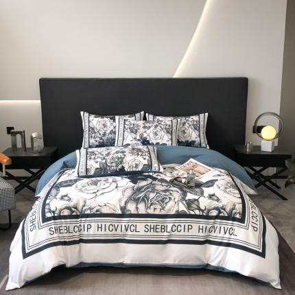 91家纺网 家纺一手货源 找家纺 （总）花沐 2025新款轻奢潮牌亲肤棉纯棉四件套