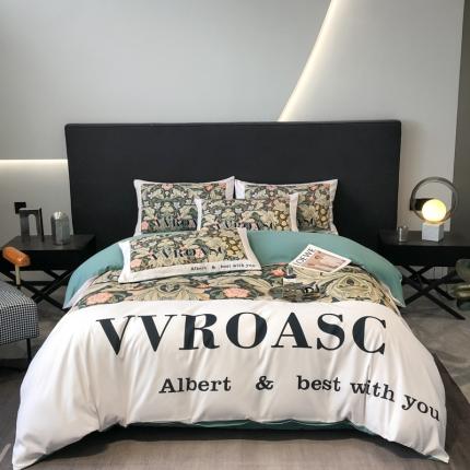 91家纺网 家纺一手货源 找家纺 （总）花沐 2025新款轻奢潮牌亲肤棉纯棉四件套