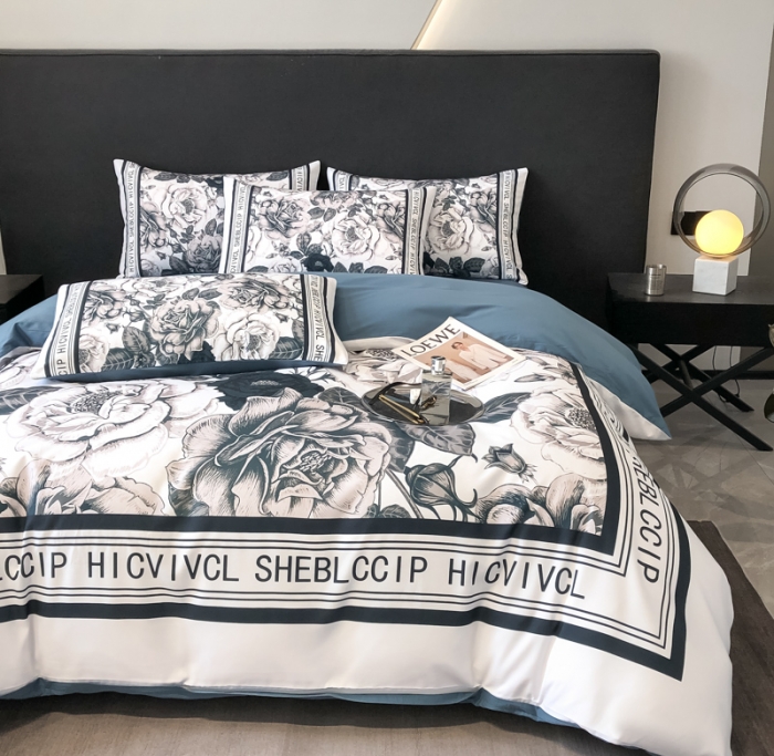 91家纺网 家纺一手货源 找家纺 （总）花沐 2025新款轻奢潮牌亲肤棉纯棉四件套