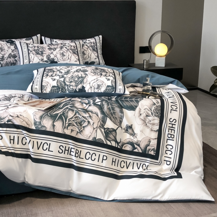 91家纺网 家纺一手货源 找家纺 （总）花沐 2025新款轻奢潮牌亲肤棉纯棉四件套