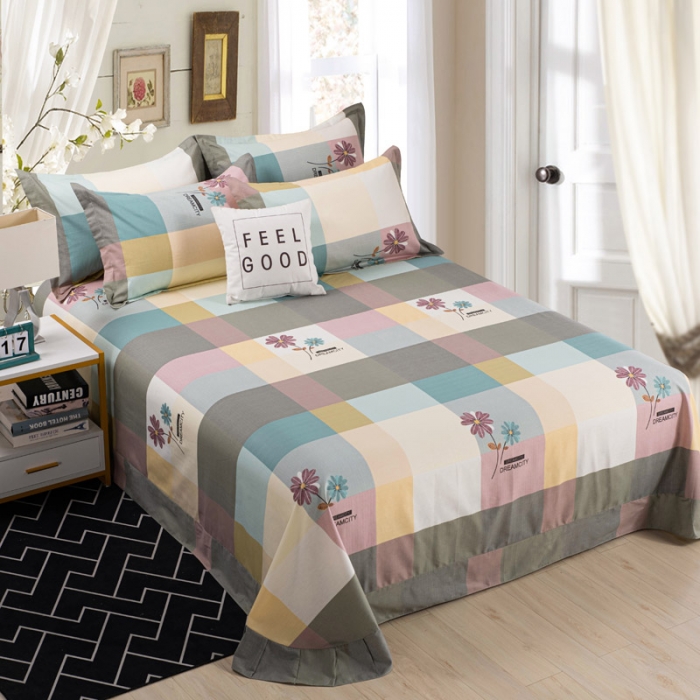 91家纺网 家纺一手货源 找家纺 登登家纺 2025新款全棉13070四件套 朵拉