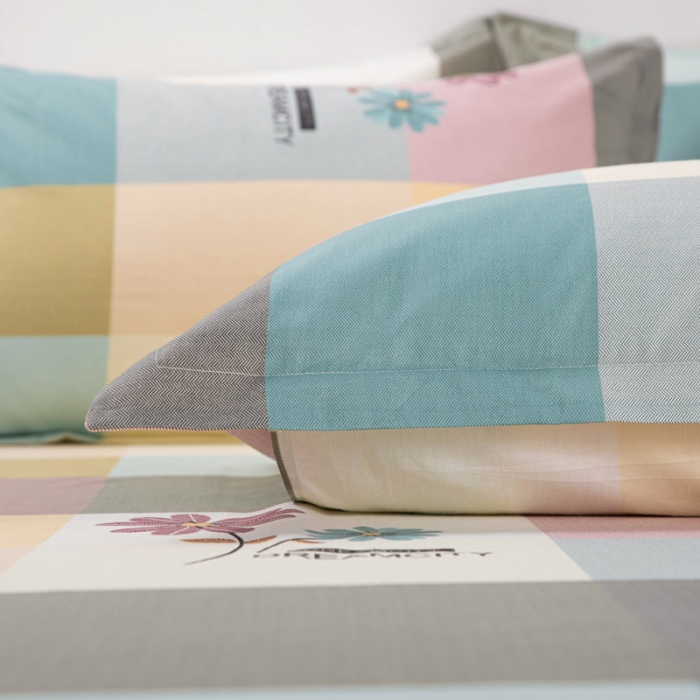 91家纺网 家纺一手货源 找家纺 登登家纺 2025新款全棉13070四件套 朵拉