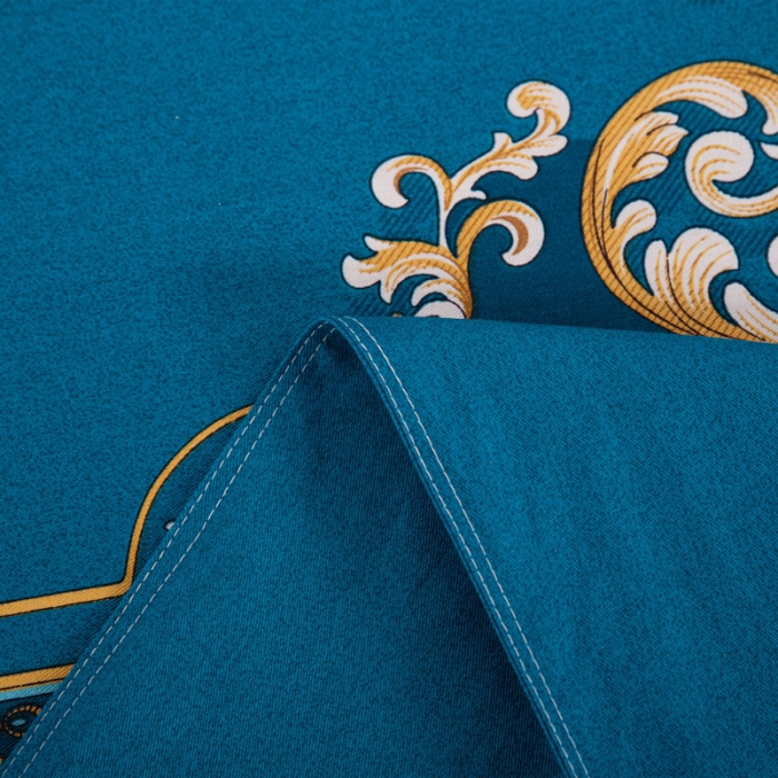 91家纺网 家纺一手货源 找家纺 登登家纺 2025新款全棉13070四件套 芳华-蓝