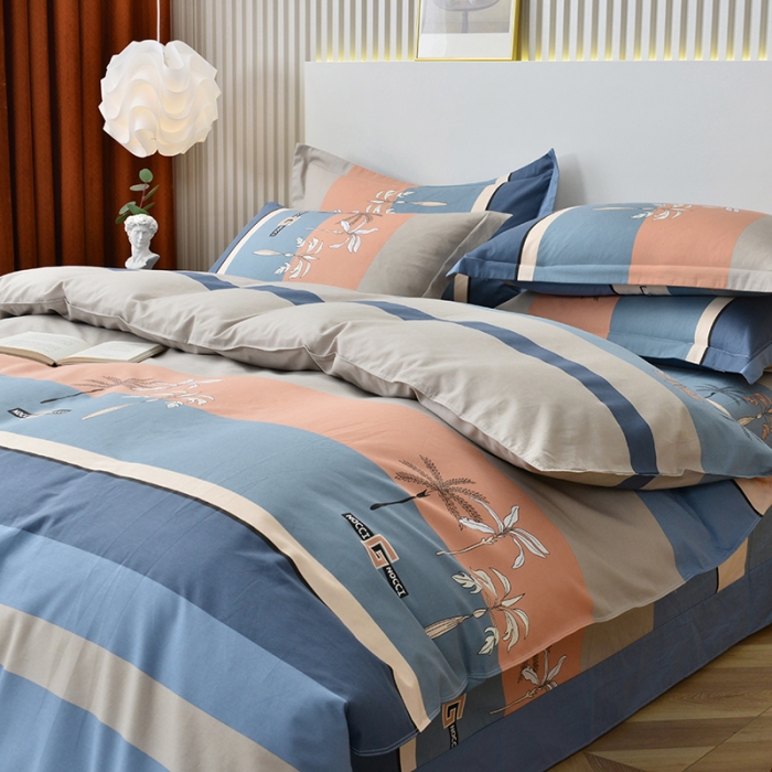 91家纺网 家纺一手货源 找家纺 登登家纺 2025新款全棉13070四件套 假日印象