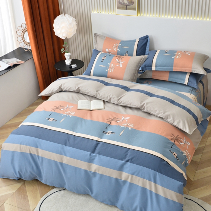 91家纺网 家纺一手货源 找家纺 登登家纺 2025新款全棉13070四件套 假日印象